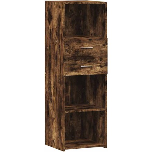 Maison Chic Visoka omara - Komoda - Predalnik dimljeni hrast 40x42,5x124 cm inženirski les, (21722239) Slike