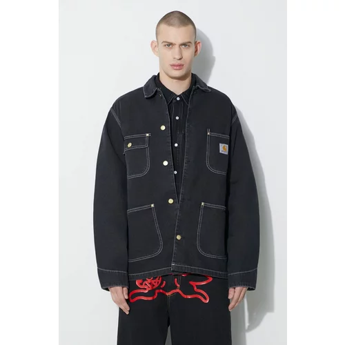 Carhartt WIP Traper jakna OG Chore Coat za muškarce, boja: crna, za prijelazno razdoblje, I031896.8906