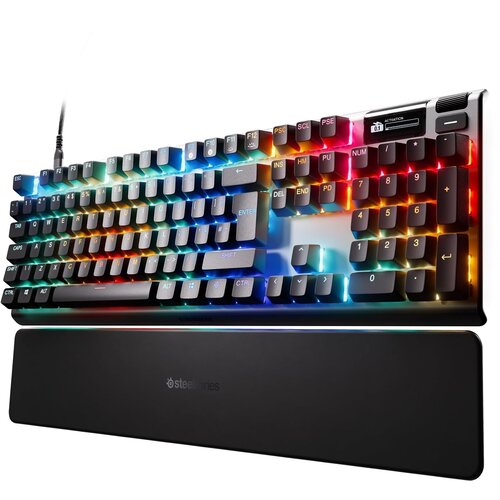 Steel Series Apex Pro Gen 3 igralna tipkovnica črne barve z magnetnimi stikali in UK postavitvijo QWERTY Cene