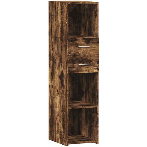 Maison Chic Visoka omara - Komoda - Predalnik dimljeni hrast 30x42,5x124 cm inženirski les, (21722652) Slike