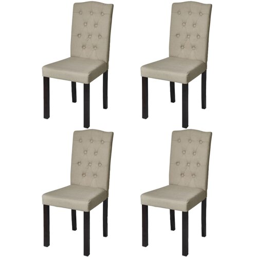  Jedilni stoli 4 kosi kamelje blago Slike
