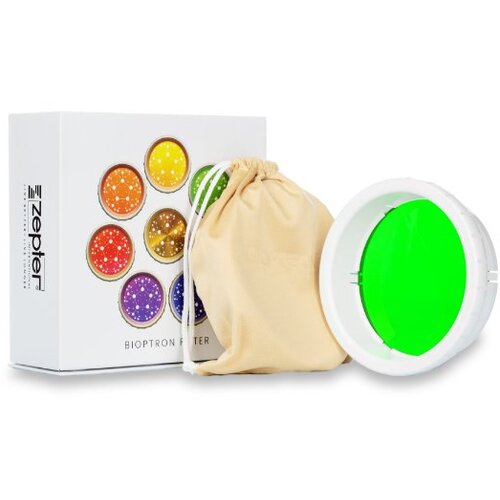 Zepter bioptron replaceable green filter for the pro 1 lamp for light therapy, supports the immune and nervous systems - diameter 11 cm Slike