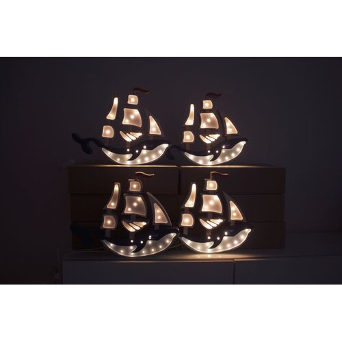  Lampa Little Lights - BROD - plava Slike