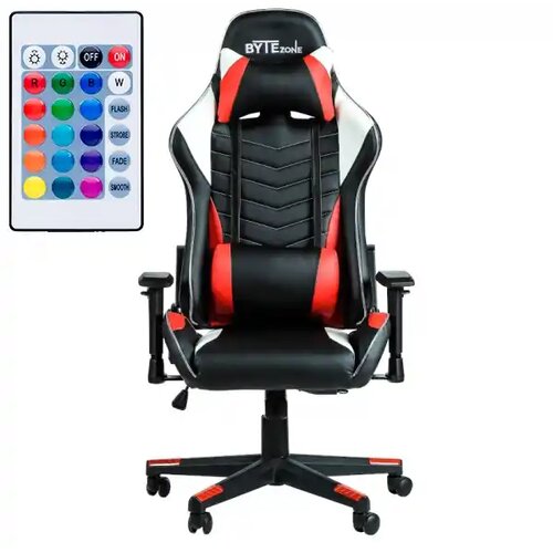 Bytezone Gaming stolica WINNER crno/crvena LED Slike