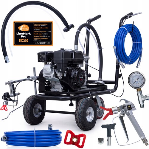 Rosfix LineMark Pro LM10 Single &ndash; Membranska Malarka za Označevanje Cest | 20 MPa, 10 L/min, 1 Pi&scaron;tola, Cev 10 m, &Scaron;oba 1708, (5000356541) Cene