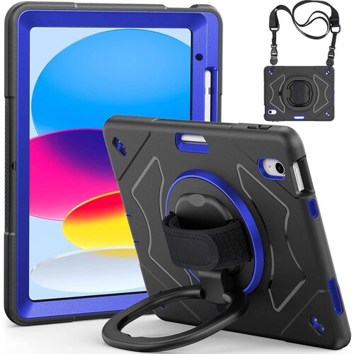 NIKCORP Ovitek za iPad Pro 11 / Air 5 / 4 s stojalom, ročajem in naramnim trakom, trislojna za&scaron;čita proti udarcem, črne barve, (5000139082) Cene