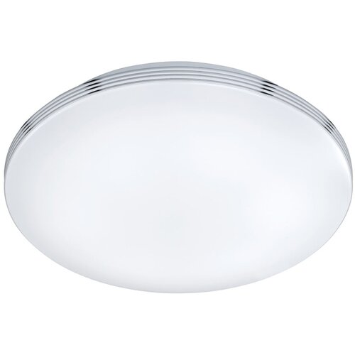 Tri O LED stropna svjetiljka u sjajnoj srebrnoj boji &amp;oslash; 35 cm Apart - Slike