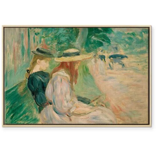  Slika - Berthe Morisot &amp;ndash; Sur un banc de Bois de Boulogne 60x40 U prirodnom drvenom okviru Slike