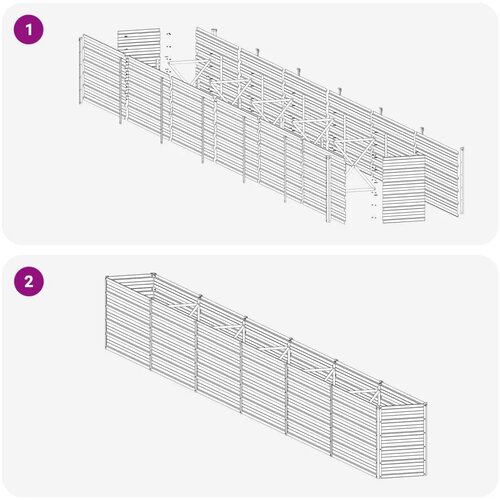  Povi&scaron;eni vrtni krevet Antracit 600 x 40 x 55 cm - 600 x 40 x 55 cm Antracit Cijene