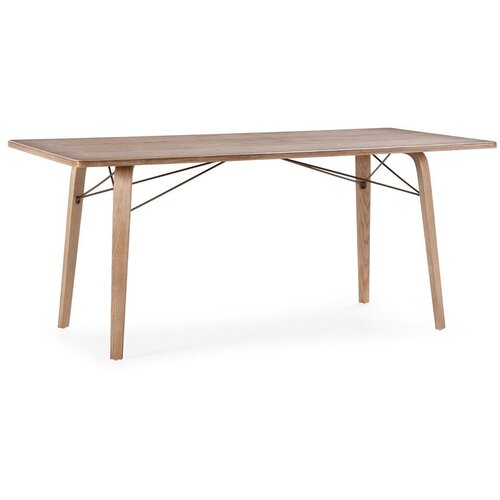 MOME Jedilna miza z mizno plo&scaron;čo v hrastovem dekorju 90x180 cm Lujan &ndash; Cene
