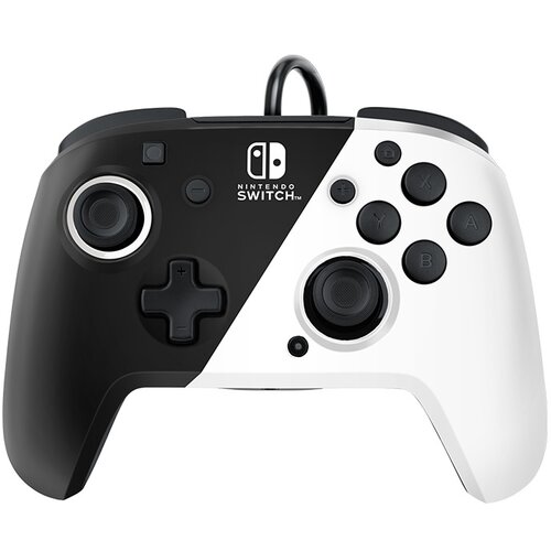 Pdp switch faceoff deluxe controller + audio pdp black &amp;amp;amp; white Slike