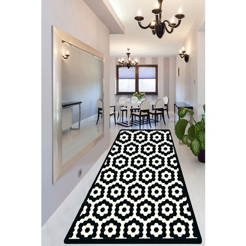 Conceptum Hypnose tepih Galanthus, 80x300cm, Crno-beli Slike