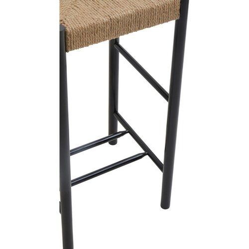 Premier Housewares Črn/v naravni barvi barsko stol iz masivne bukve (vi&amp;scaron;ina sedeža 72 cm) Bandar &amp;ndash; Slike