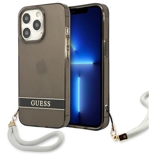Guess HARDCASE PROSOJEN OVITEK ZA IPHONE 13 PRO 13 6.1 ČRN, (21833605) Cene