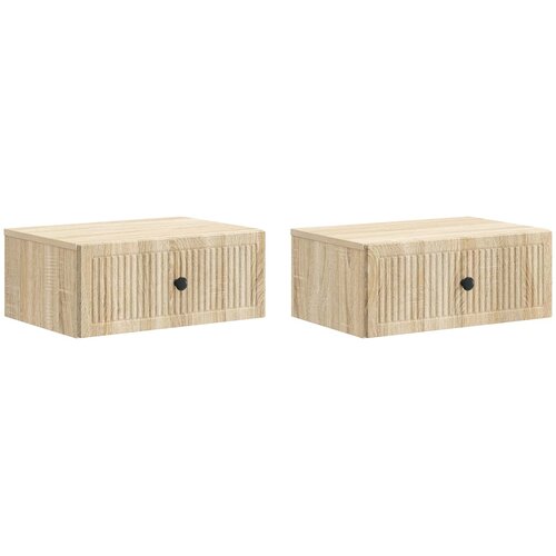  Noćni ormar s ladicama 2 pcs Hrast sonoma 49 x 34,5 x 20 cm Cijene