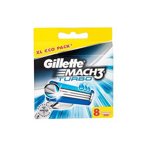 Gillette Mach3 Turbo nadomestne britvice 8 ks za moške