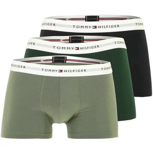 Tommy Hilfiger Underwear Boksarice 'Essential' nočno modra / greige / zelena / bela