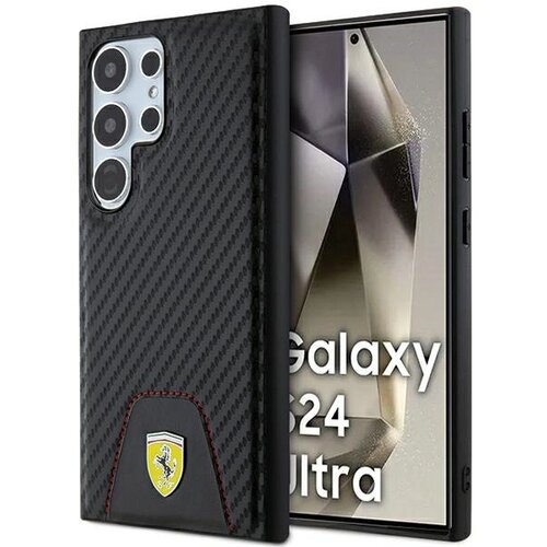 Ferrari CARBON &Scaron;IVANO SPODNJE OVITE ZA SAMSUNG GALAXY S24 ULTRA BLACK, (21897577) Cene