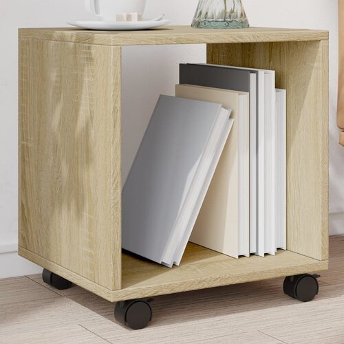 vidaXL Omarica na kolesih sonoma hrast 37x33x42,5 cm inženirski les Cene