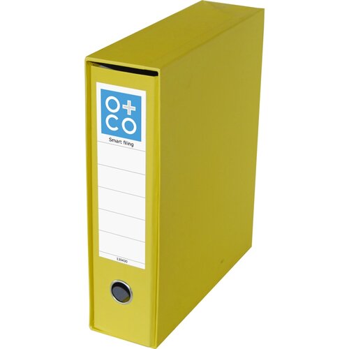 O+co Registrator A4 normal sa Mikroval kutijom &amp;quot;Smart filing&amp;quot; žuta Slike