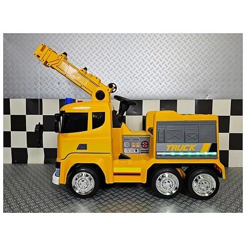  na akumulator scania z žerjavom 12v rumena Slike