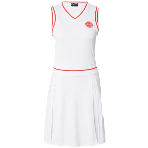 Ea7 Emporio Armani Sportska haljina crvena / bijela