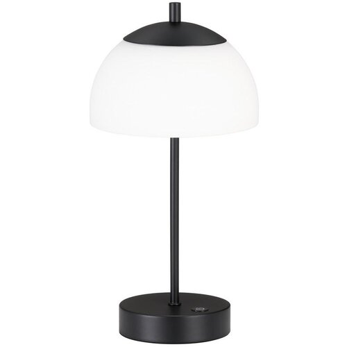 Honsel Moderne tafellamp zwart 35 cm opaal glas incl. LED 3-staps dimbaar - Djent Cene