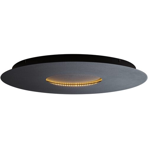 QAZQA Sodobna stropna svetilka črna 60 cm vklj. LED z možnostjo zatemnitve v 3 korakih - Morning Slike