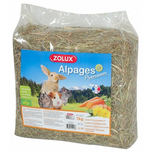 ZOLUX 212113 Seno Alpine Premium Šargarepa / Maslačak 1Kg Slike