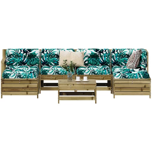  7-dijelni set vrtnih sofa od impregnirane borovine