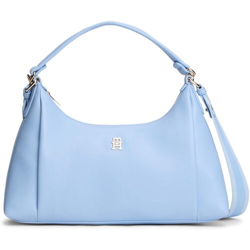 Tommy Hilfiger Ročne torbice Th Essential Shoulder Bag Modra Slike