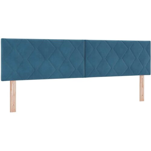 vidaXL LED glava postelje Temno modra 180 cm Umjetno usnje, (5000142249) Cene