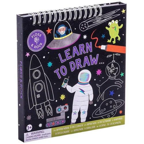 Floss&Rock® knjižica za učenje risanja learn to draw space
