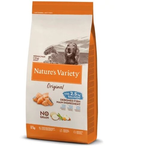 Nature's Variety original grain free hrana za pse adult medium - salmon 12kg Slike
