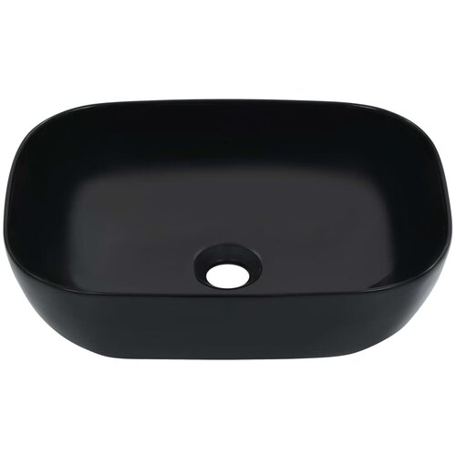 Maison Chic Umivalnik - Kopalna umivalnik - Lavabo 45,5x32x13 cm keramičen črn, (21684769) Cene