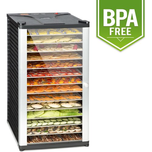 Klarstein Fruit Jerky 14, sušilnik za sadje, 1000 W, 30 do 70 °C, 14 polic, časovnik, LCD-zaslon Cene