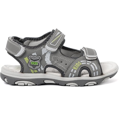 Shelvt Boys&amp;#039; Velcro sandals gray Slike