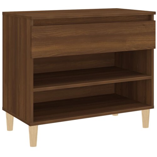 Maison Chic Omarica za obutev - Kopa za čevlje rjav hrast 70x36x60 cm inženirski les, (21778359) Slike