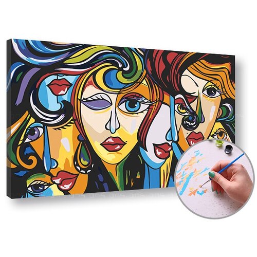  Slikanje po brojevima ŽENE - Level Starter 60x40 cm - na okviru Cijene