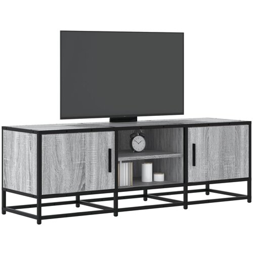 VidaXL TV ormarić sivi Sonoma 120x35x41 cm Konstruirano drvo i metal Slike