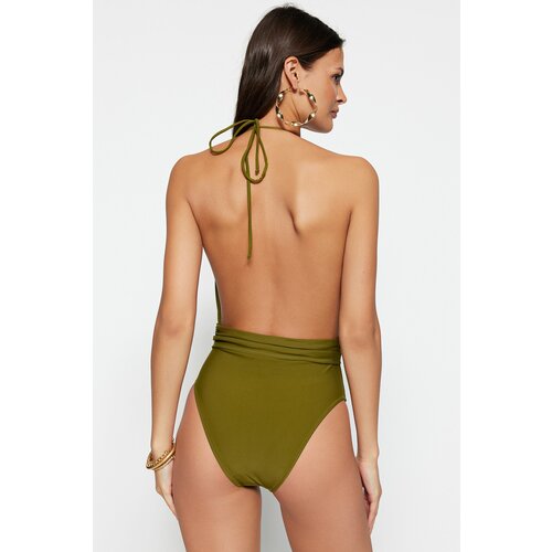 Trendyol swimsuit - Khaki - Plain Slike