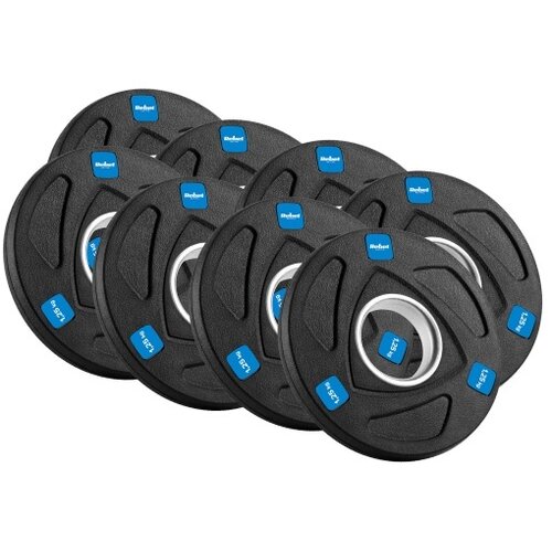Rebel Active RBA-2113 &amp;ndash; Set olimpijskih uteži 30 kg, 14 delov, gumiran, odprtina 51 mm Slike