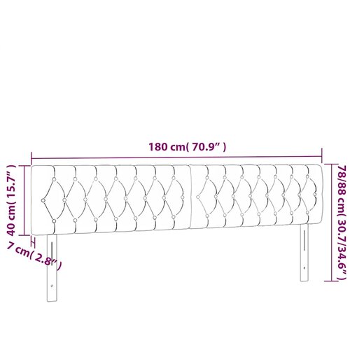  LED uzglavlje tamnozeleno 180x7x78/88 cm bar&amp;scaron;unasto Slike