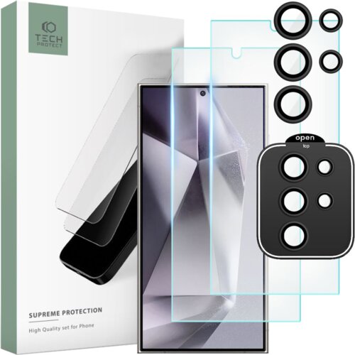 TECH-PROTECT SUPREME KALJENO STEKLO ZA SAMSUNG GALAXY S24 ULTRA CLEAR, (22004820) Cene
