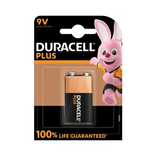 Duracell Baterija Plus 9V (MN1604/6LR61)