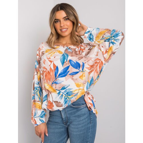 ex moda Blouse-EM-BZ-001N-2.31P-white-beige Cene
