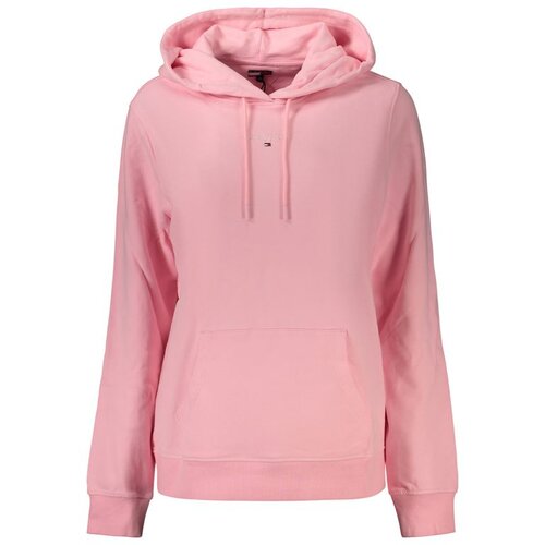 Tommy Hilfiger ženska hoodie dukserica s vezenim logom roza Cijene