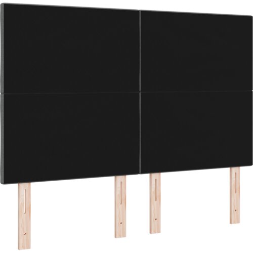  LED uzglavlje dijamantnog bloka dizajn tamno sivo 160 cm tkanina Slike