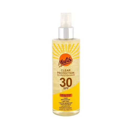 Malibu Clear Protection SPF30 prozoren sprej za zaščito pred soncem 250 ml