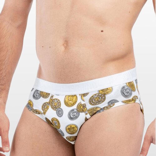 Moschino mu&amp;scaron;ke gaće sa novčanim printom, bele Slike